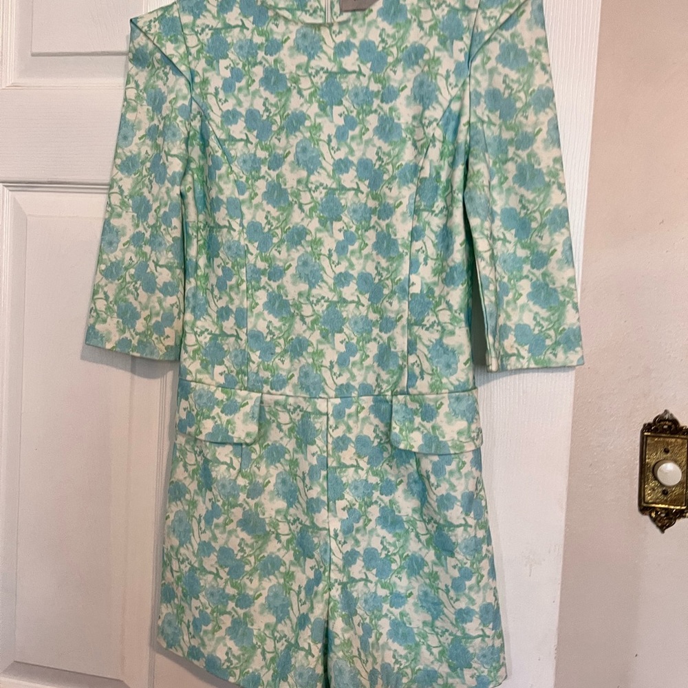 Blue and Green Romper